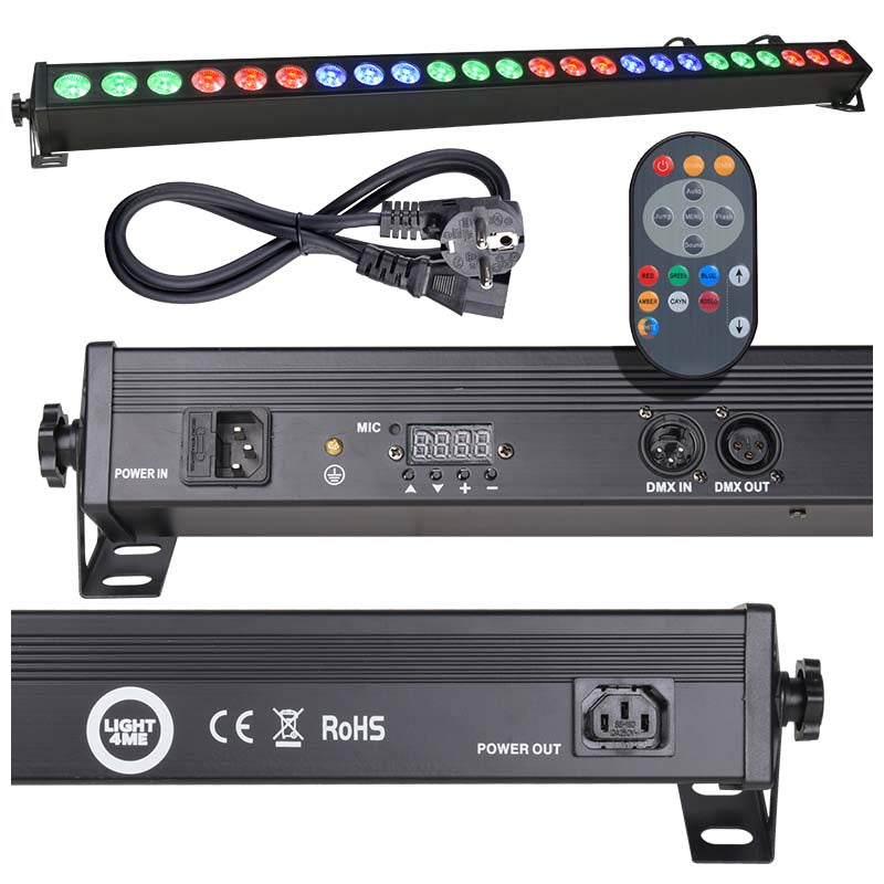 LIGHT4ME DECO BAR 24 RGB IR LED-bar + fjernbetjening