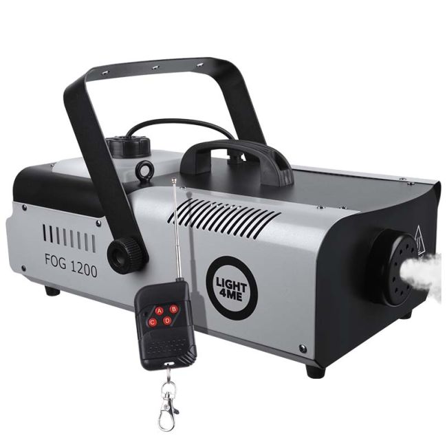 Light4Me Fog 1200 Røgmaskine 1200W med Trådløs & Kablet Fjernbetjening