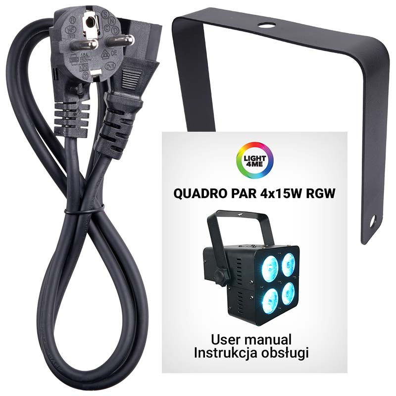 LIGHT4ME QUADRO PAR 4x15W RGBW
