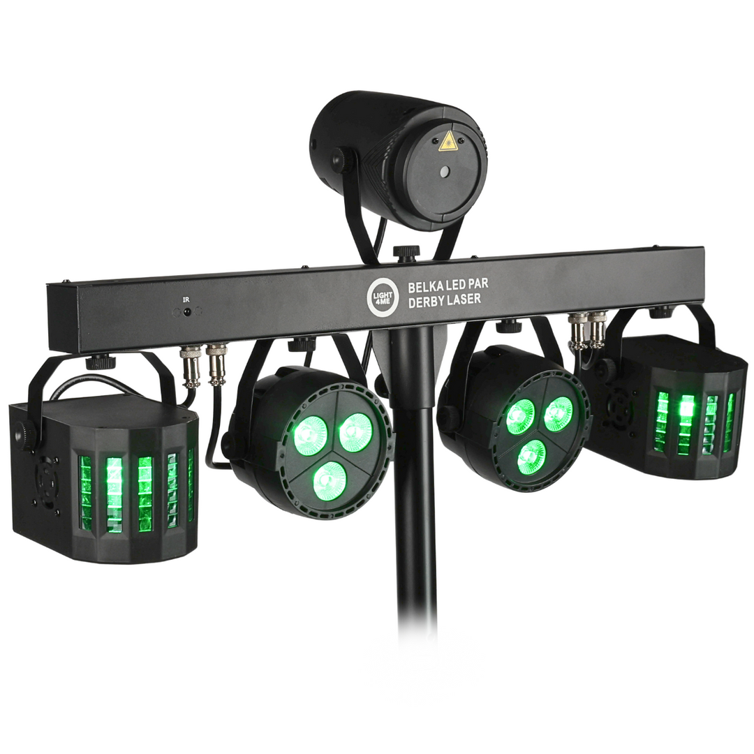 Light4Me T-Bar LED Par Derby Laser MultiBar