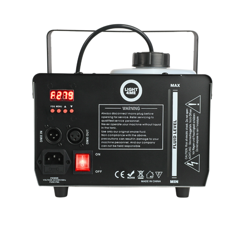 Light4Me FOG 1500 LED Røgmaskine med DMX