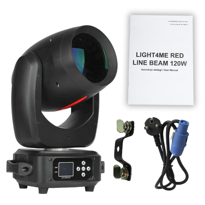 Light4Me RED LINE BEAM 120W Moving Head