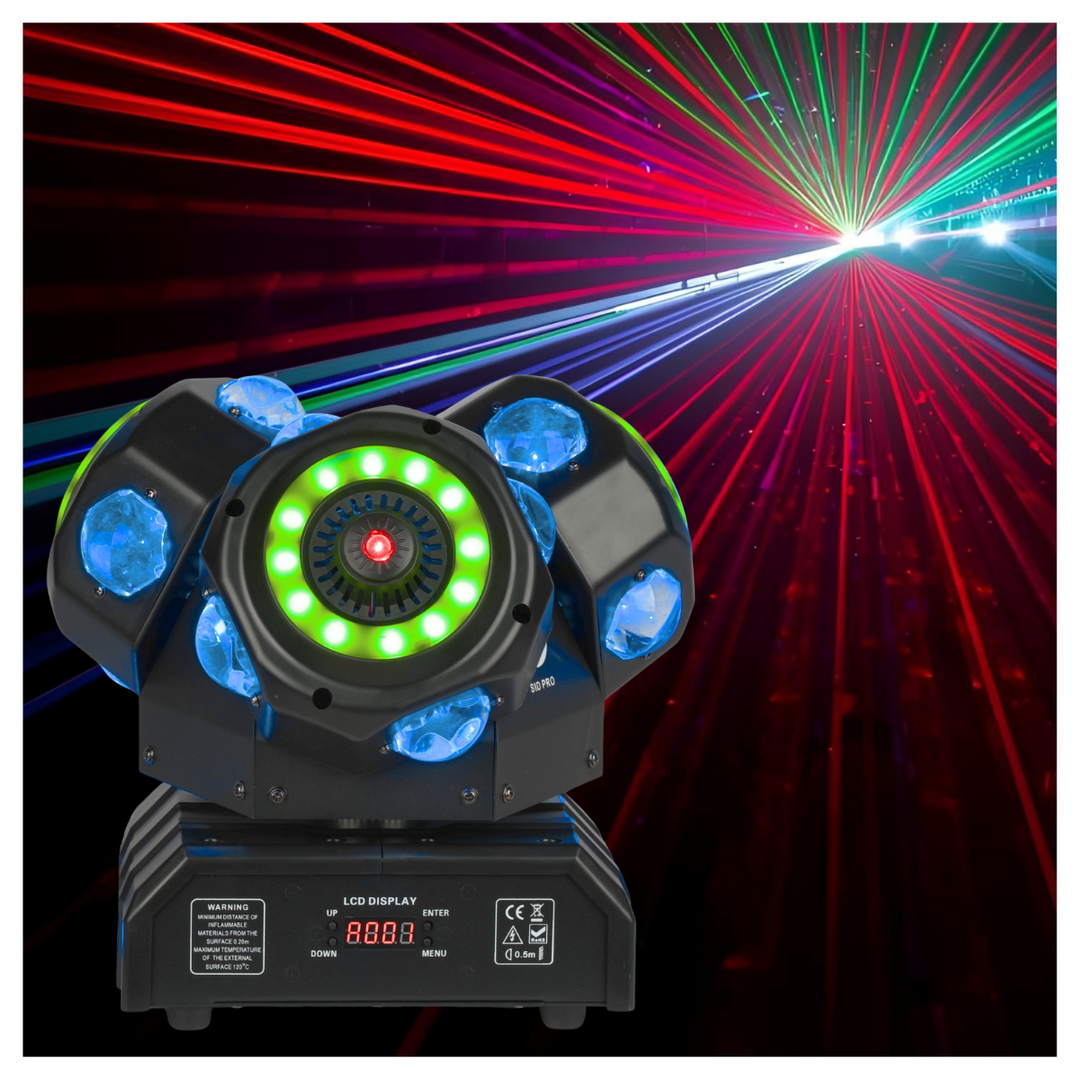 Light4Me Sid Pro 5-i-1 multieffektlampe