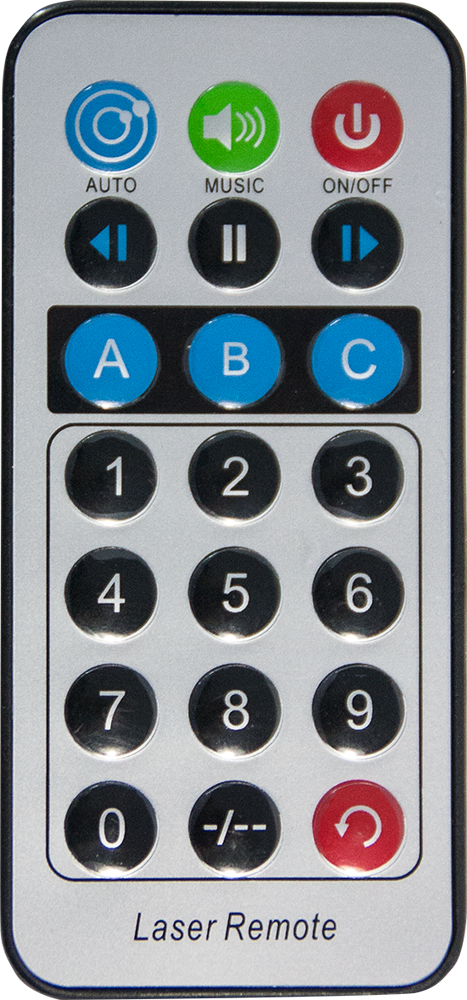 Ibiza LZR 250 RGY Laserlys