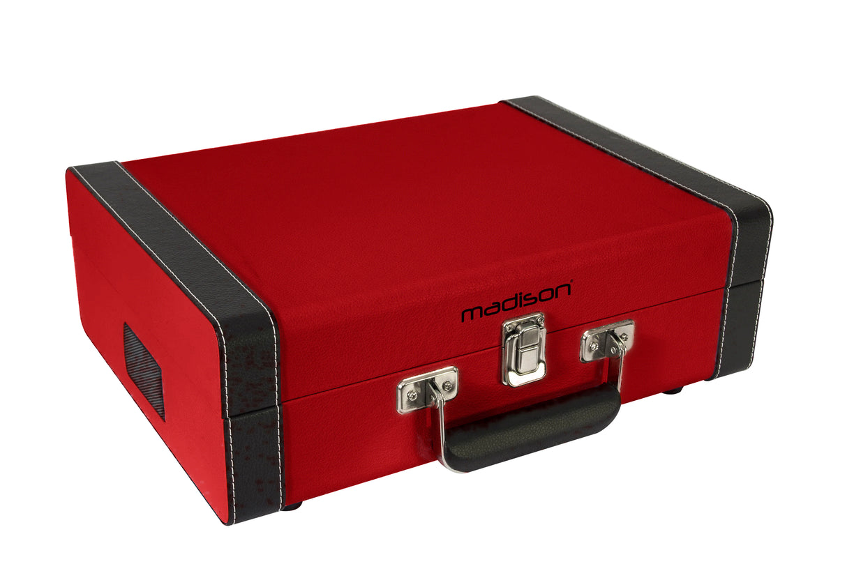 Madison Vintage Pladespiller m. Bluetooth (Rød)