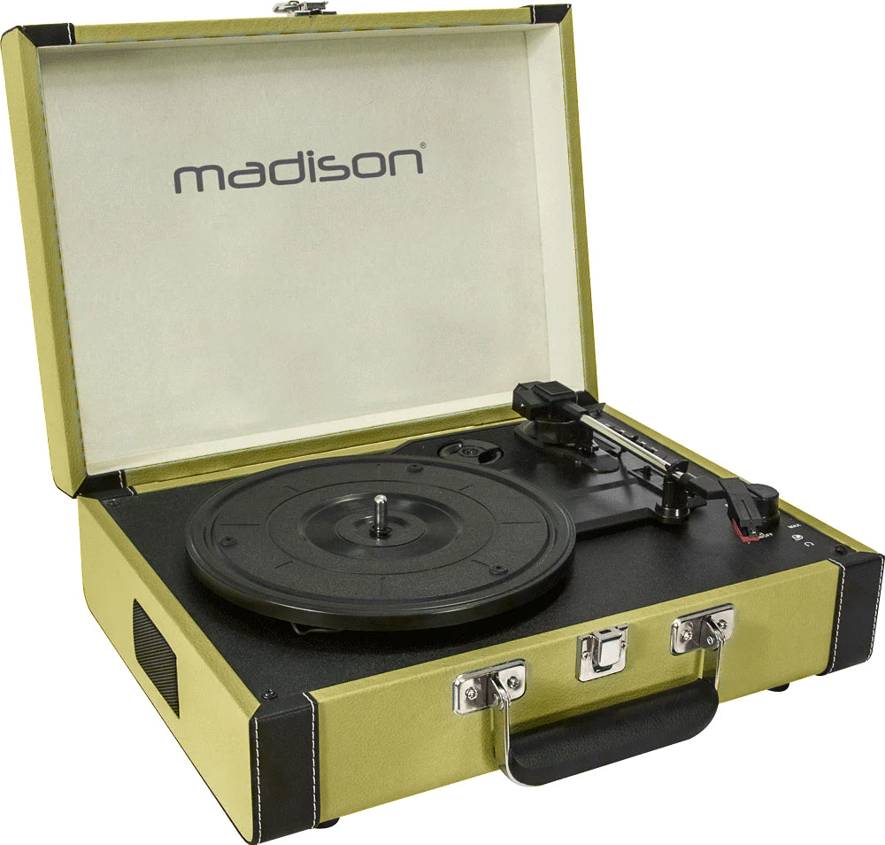 Madison Vintage Pladespiller m. Bluetooth (Grøn)