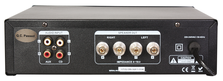 MAD1000 HI-FI Forstærker m. Bluetooth (2x50W)