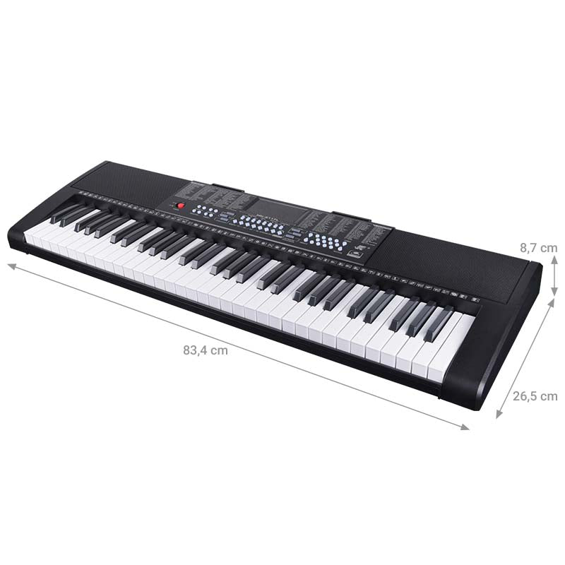 Keyboard m. LED (61 Tangenter)