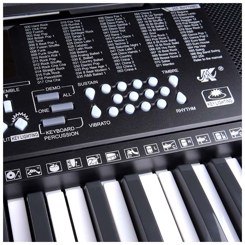 Keyboard m. LED (61 Tangenter)