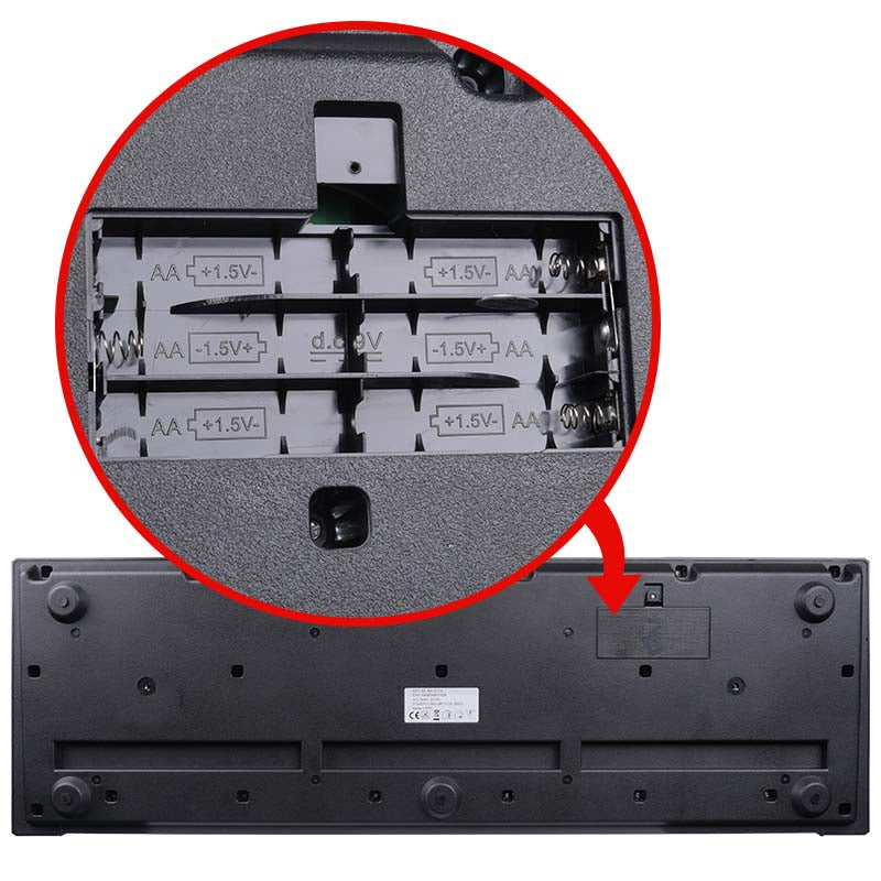 Keyboard m. LED (61 Tangenter)