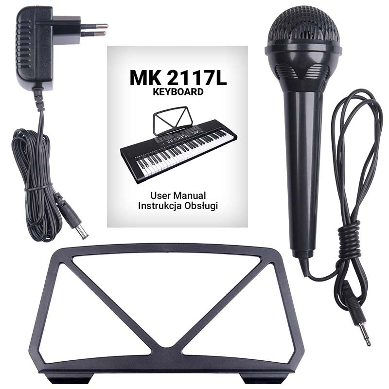 Keyboard m. LED (61 Tangenter)