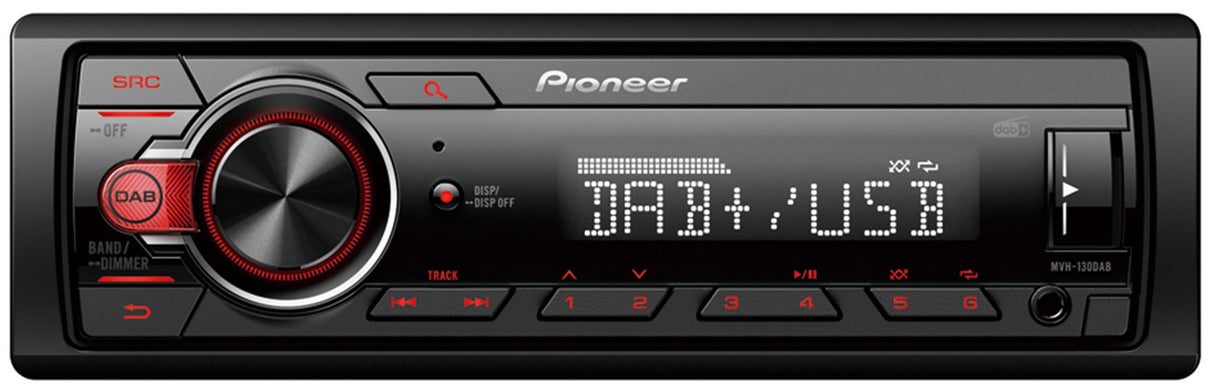 Pioneer MVH-130DAB Bilstereo FM/DAB+ Radio
