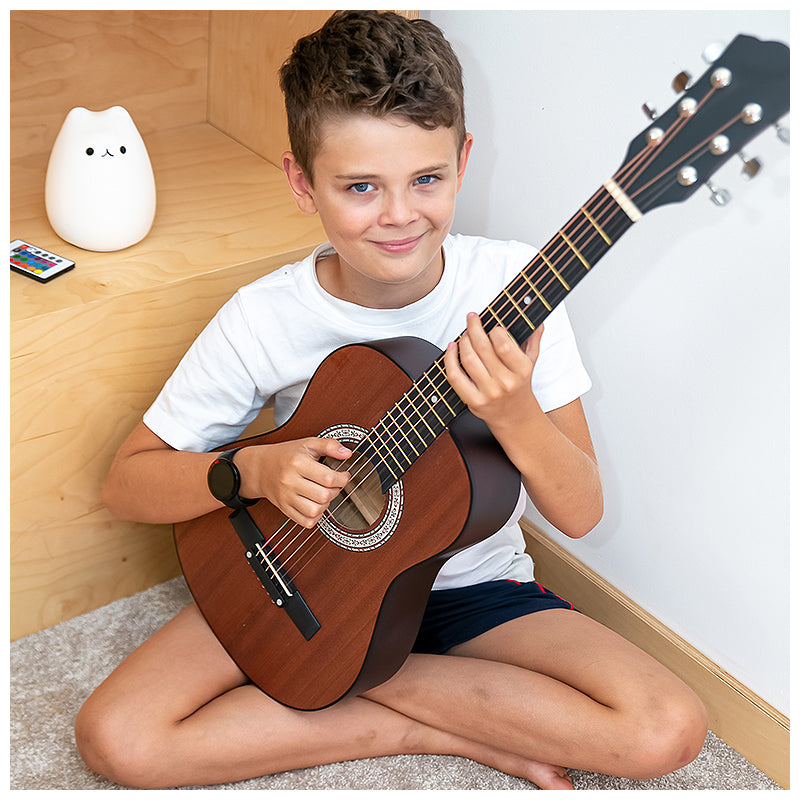 NN AG 34 akustisk guitar 1/2 måtte til at lære at spille på