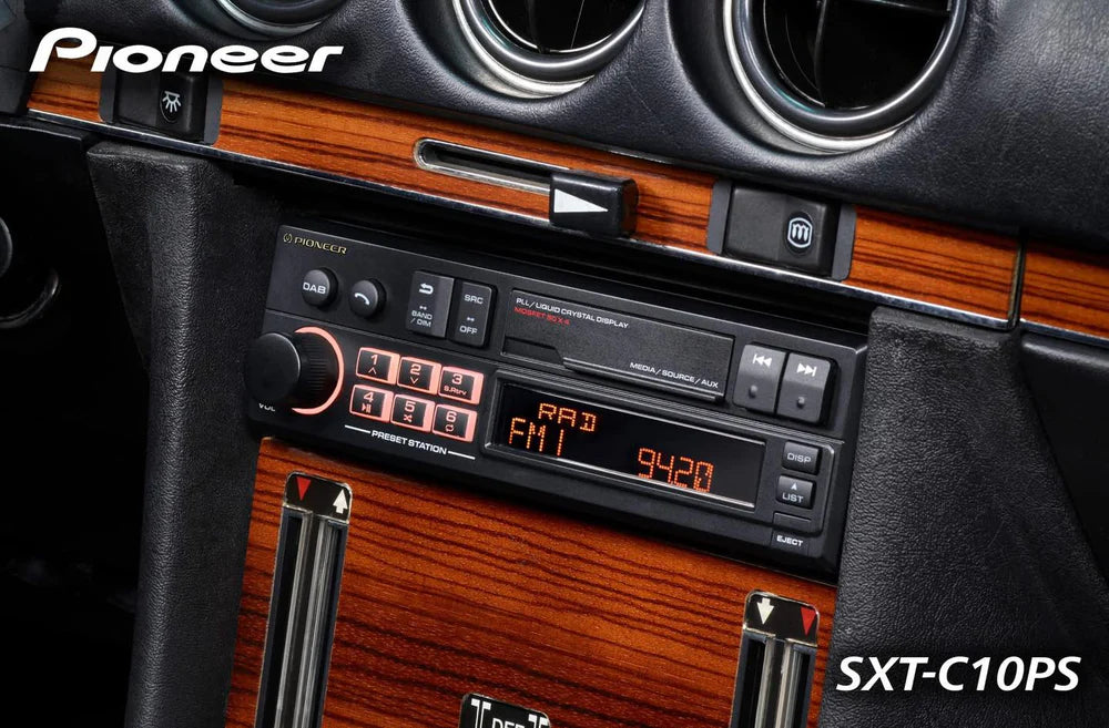 Pioneer SXT-C10PS Retro Bilradio m. DAB+ og Bluetooth