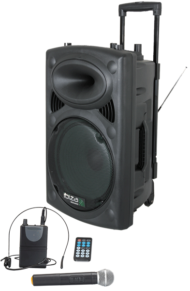 Ibiza PORT15HS - Transportabel Højttaler (400W)