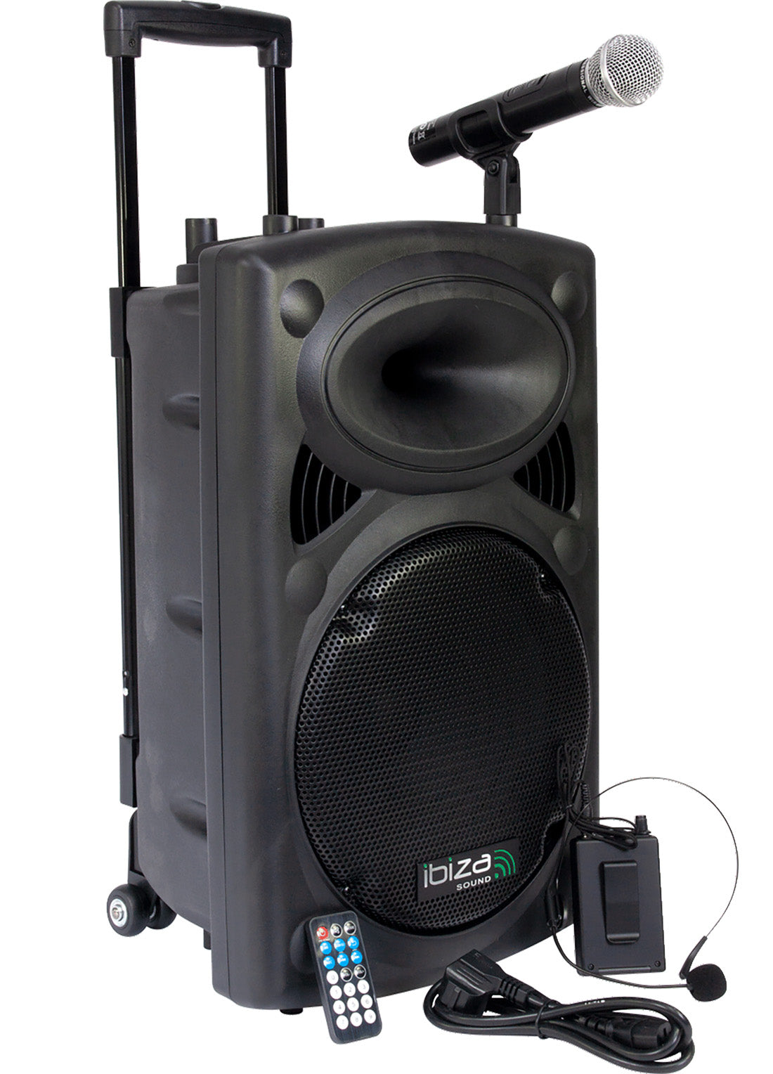 Ibiza PORT12HS VHF Transportabel Højttaler (Sort, 700W)