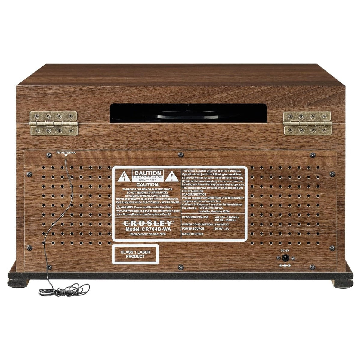 Crosley Musician 8-in-1 Musikanlæg, Valnød