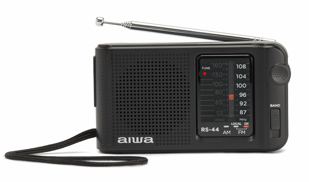 AIWA RS-10 Lommeradio med AM/FM, FM DX og Høretelefoner