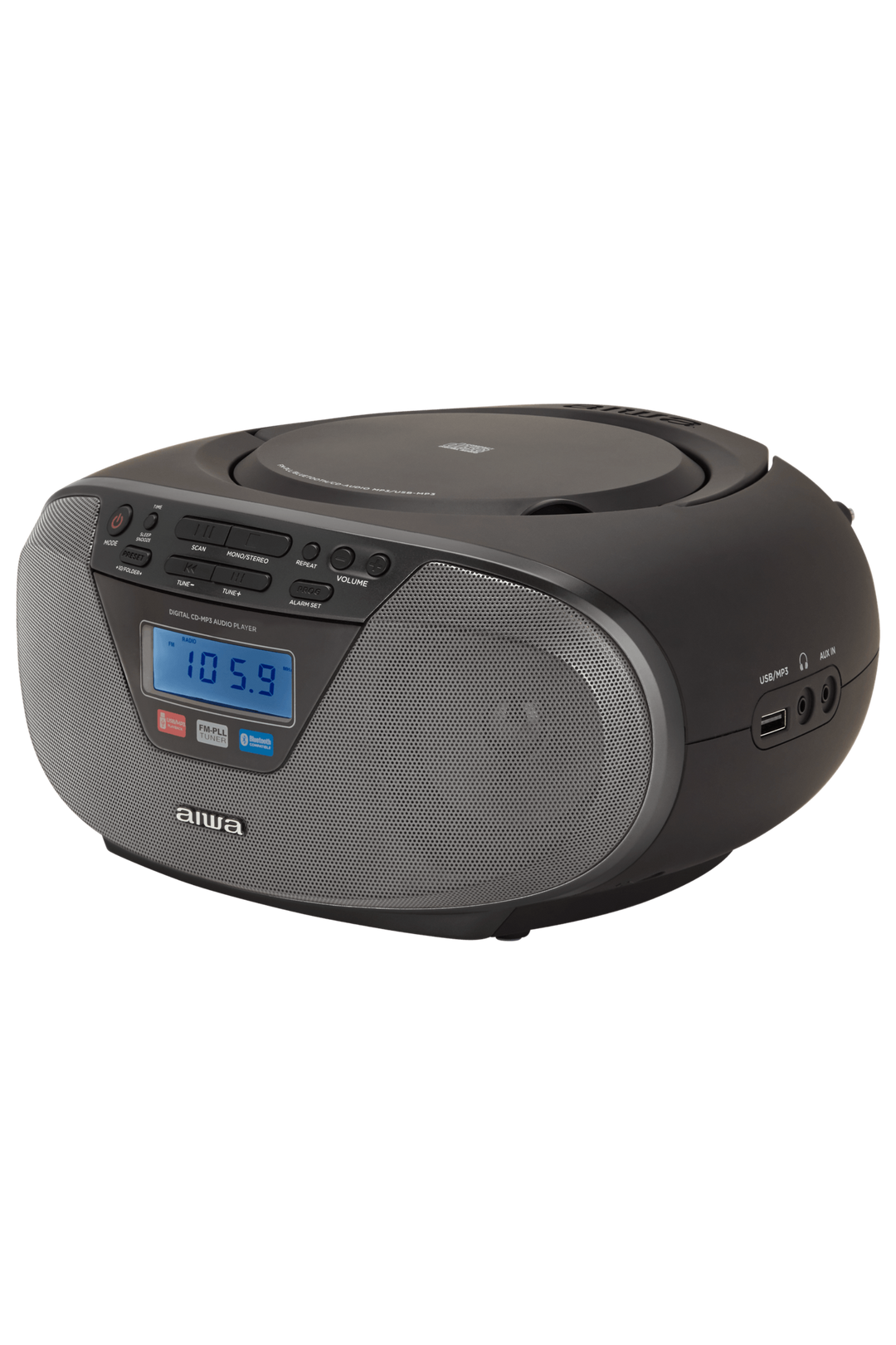 AIWA CDT-200 Boombox – CD, Bluetooth, USB & FM-radio