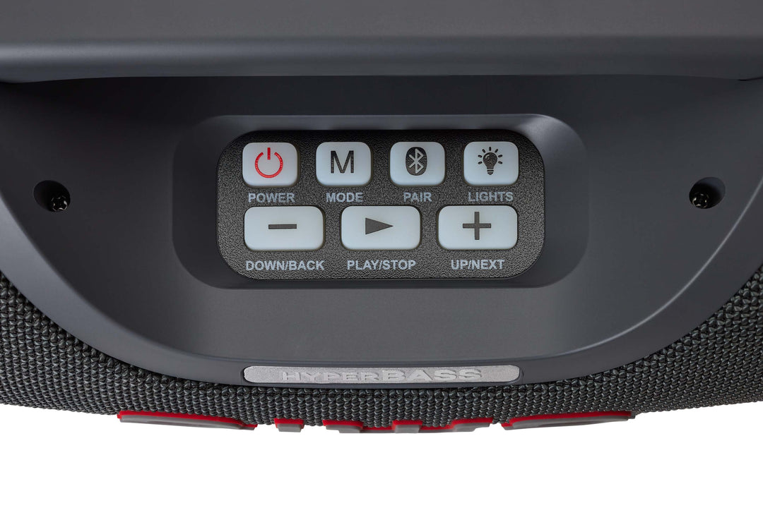AIWA SPB-680 – 20W Portable Bluetooth Party Speaker med RGB-lys, Grå