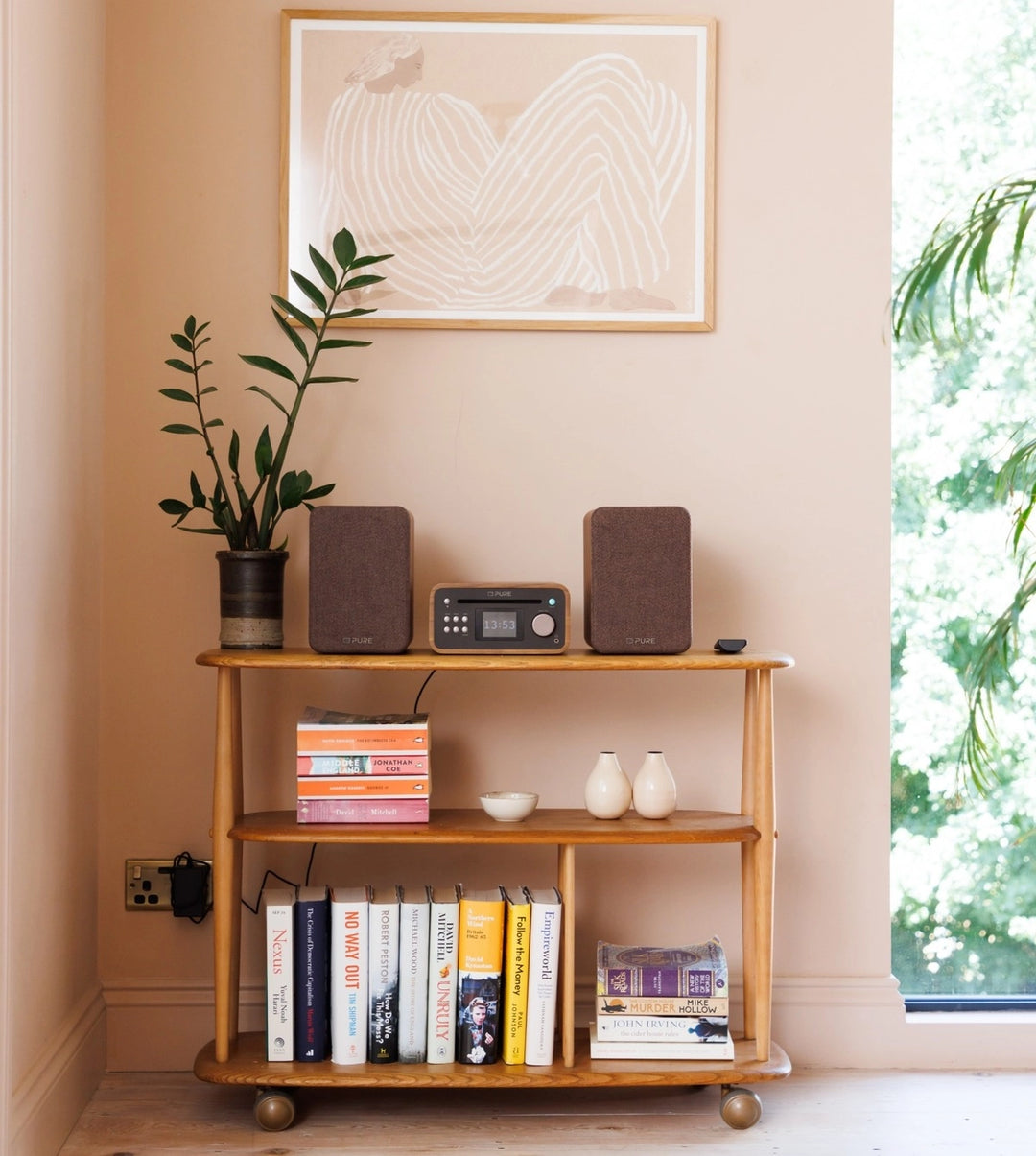 Pure Classic Stereo Mini Hi-Fi System – DAB+, CD, Bluetooth, 40W, Valnød