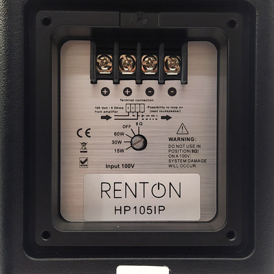Renton HP105IP Proline 5" passiv installationshøjttaler 100W IP65 – Sort