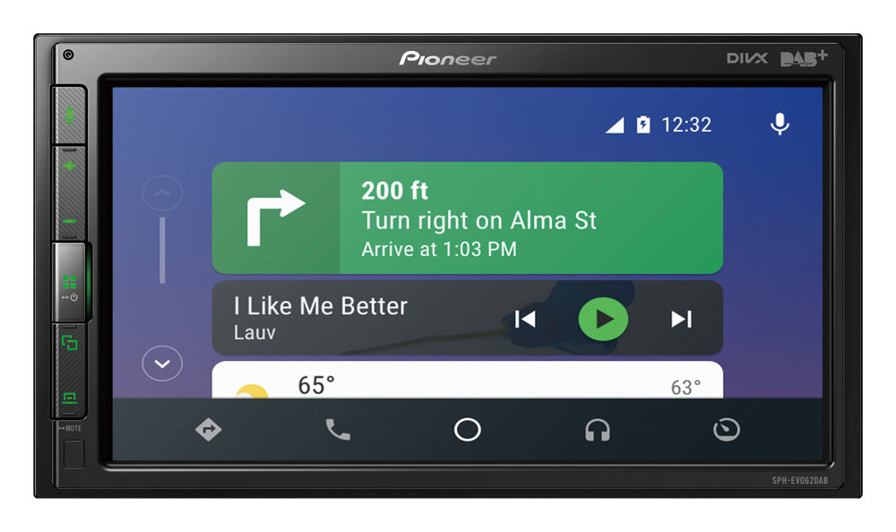 Pioneer SPH-EVO62DAB-208 Apple CarPlay, DAB Radio og Bluetooth