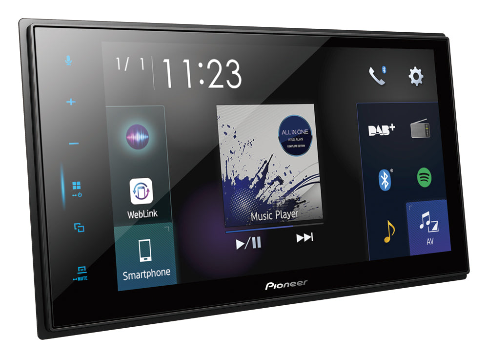 Pioneer SPH-EVO82DAB-Uni1-DIN Bilstereo m. Apple CarPlay, DAB og Bluetooth