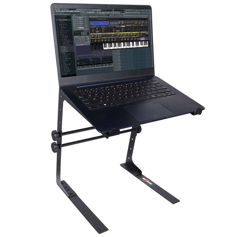 Laptopstativ med monteringsbeslag – justerbart til 12–17", Sort