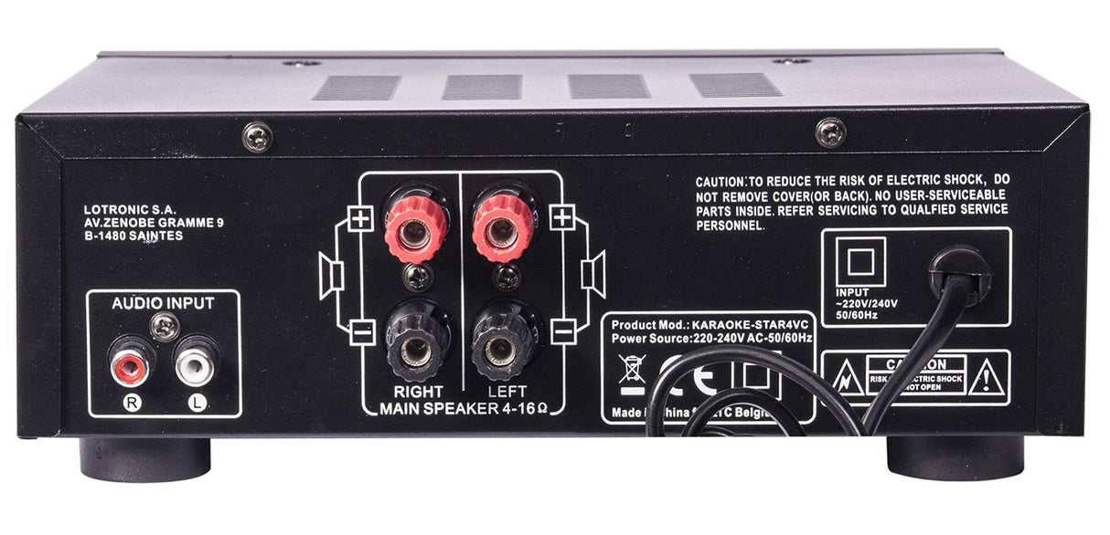 Karaoke Anlæg m. Bluetooth og Ekko (2x 75W)