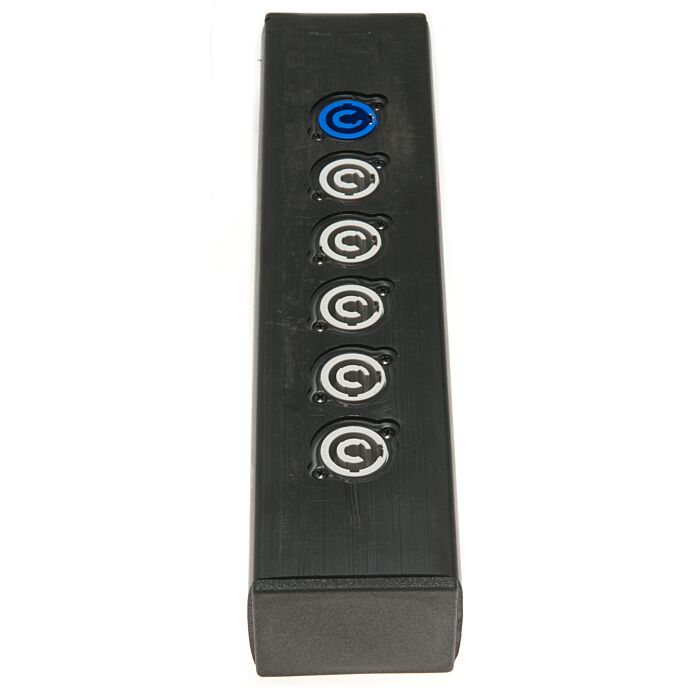 Stikplanke - Powercon ind samt 5x powercon ud