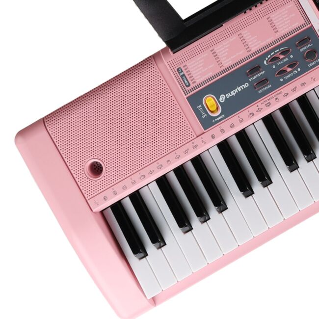 Suprimo Keyboard til Børn med Mikrofon – Pink
