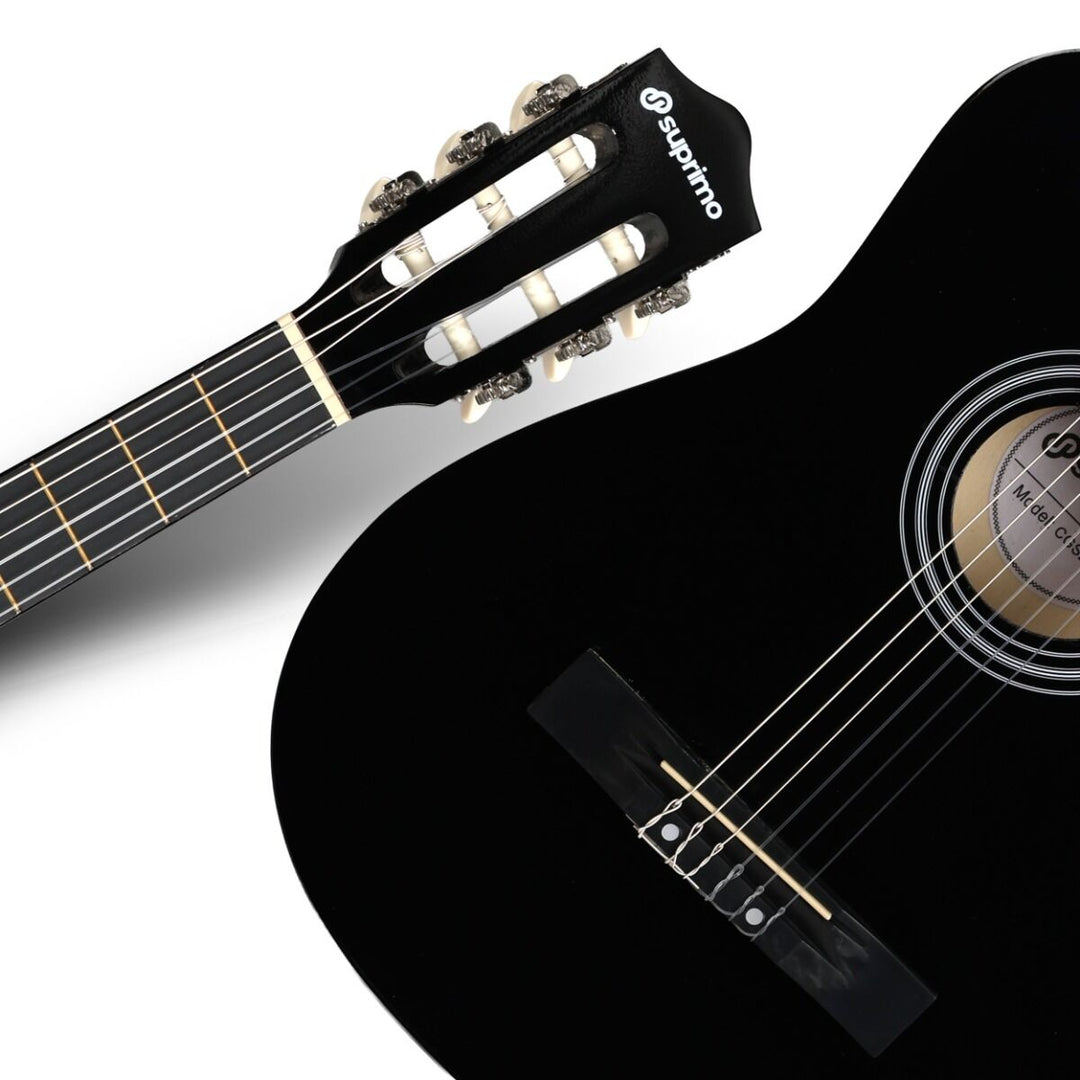 Suprimo CGS3 BK Klassisk Guitar 4/4 – Sort Begyndersæt