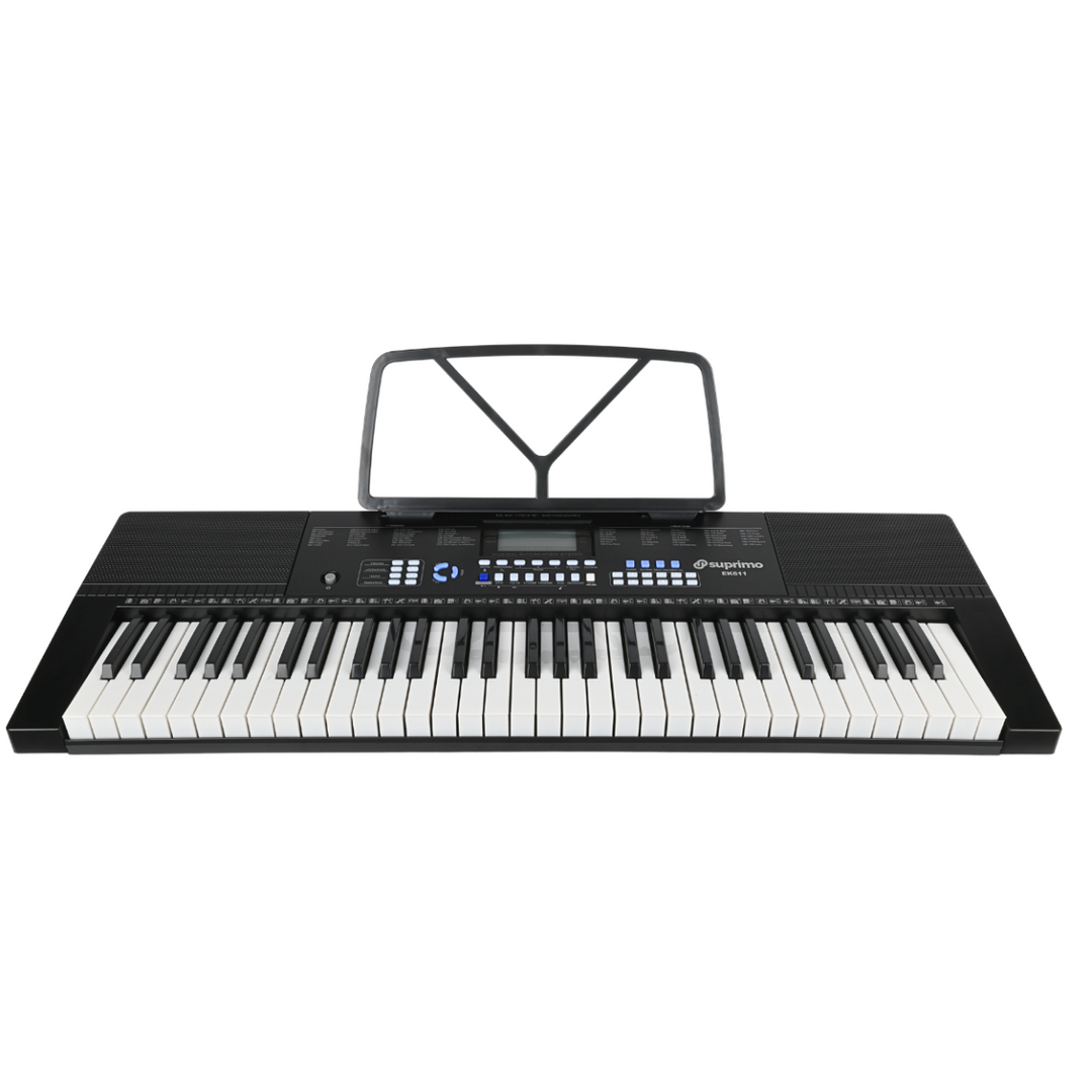 Suprimo EK611 Keyboard 61 Tangenter, Sort