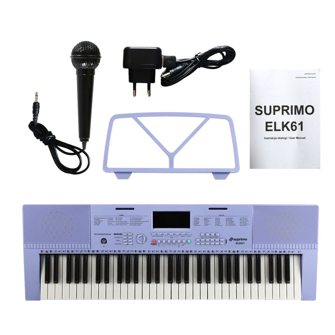 SUPRIMO Keyboard 61 Tangenter, Lilla
