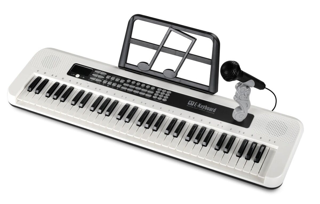 SUPRIMO KEY61 KD Keyboard 61 Tangenter med Mikrofon, Hvid