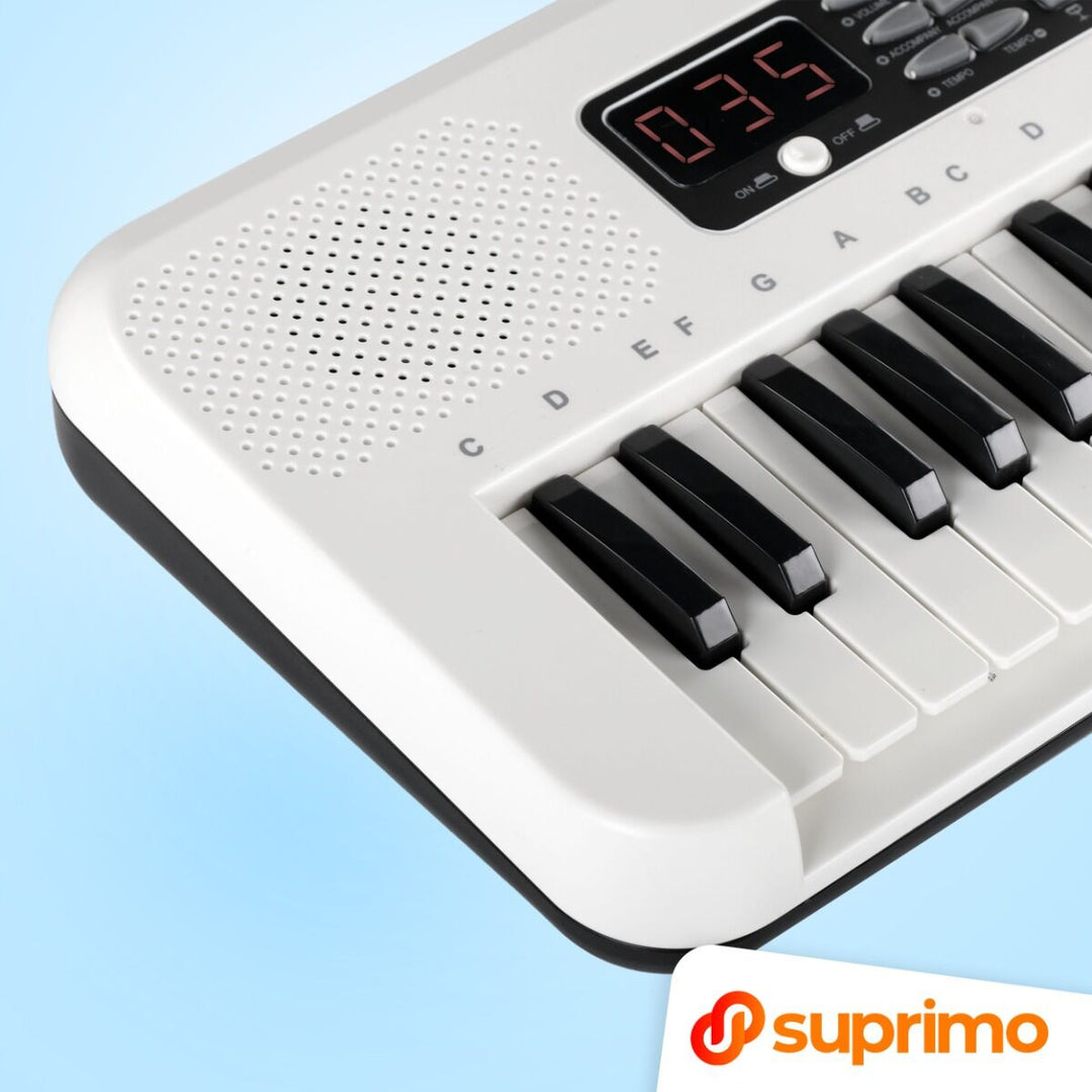 SUPRIMO KEY61 KD Keyboard 61 Tangenter med Mikrofon, Hvid
