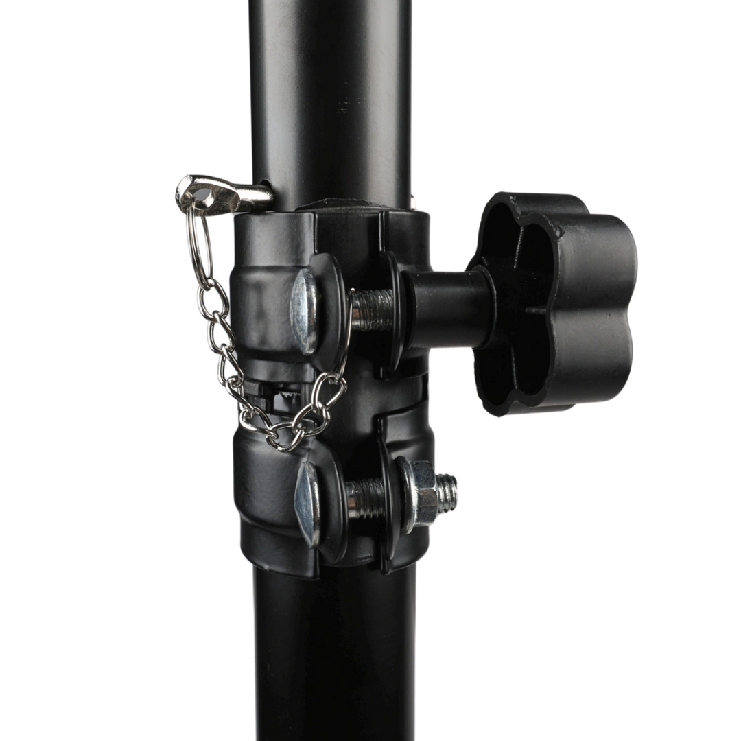 Højttalerstativ Tripod Sort med Sikkerhedspind
