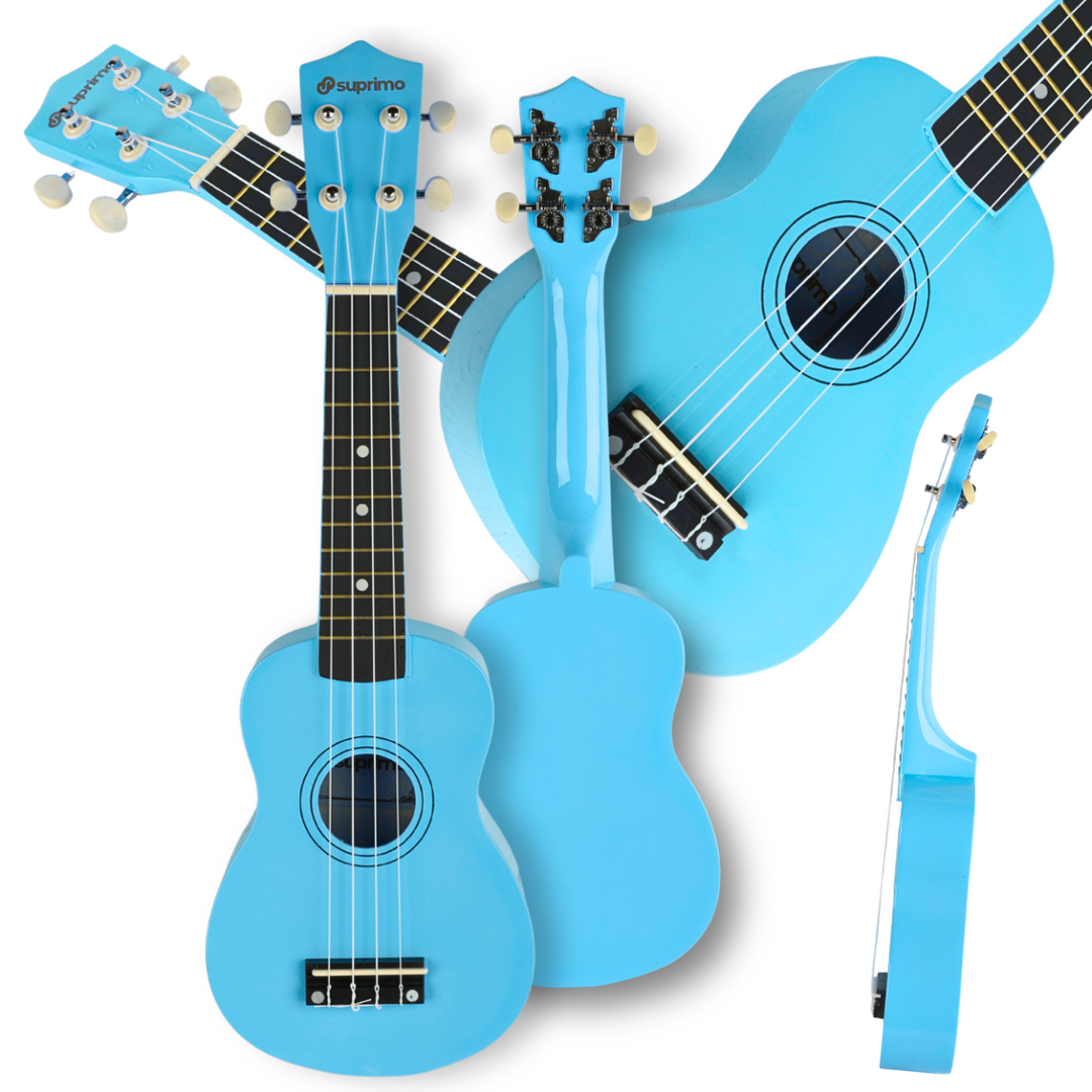 Sopran ukulele, blå