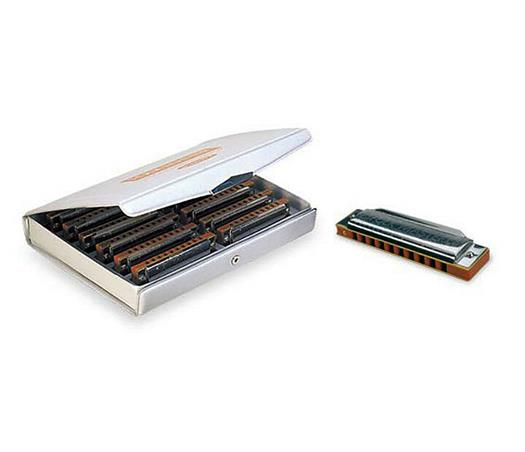 Suzuki Folkmaster mundharmonika. Box sæt med 12 toner