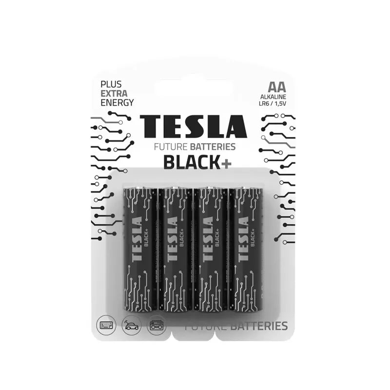 Tesla Black+ AA Batterier (4 stk)