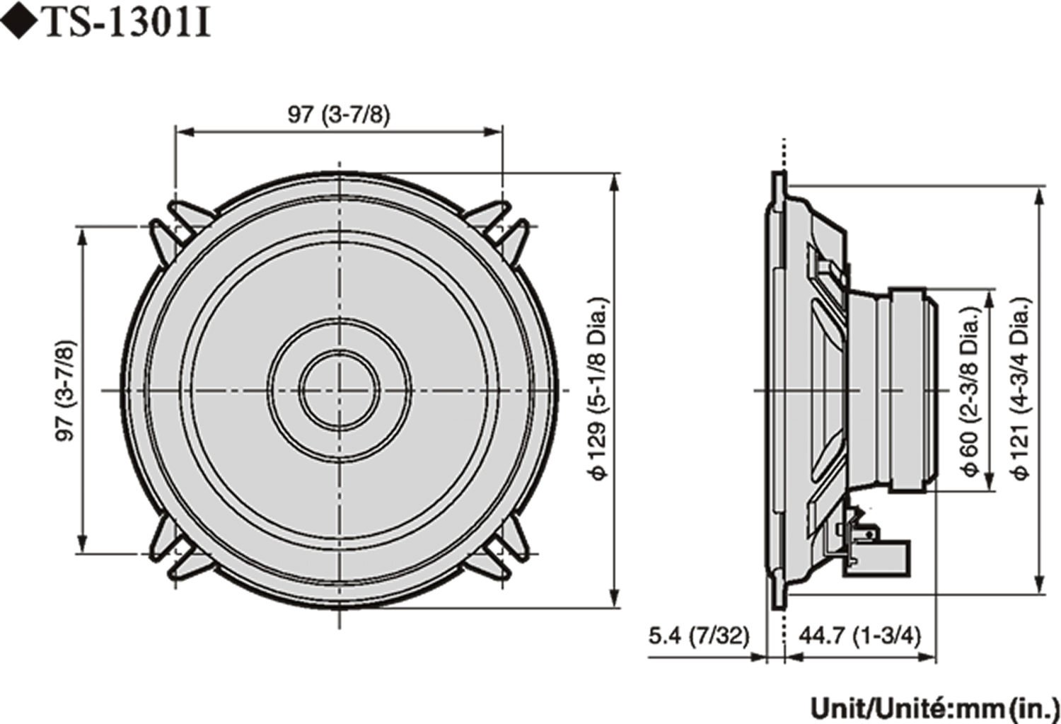 Pioneer TS-1301i Bilhøjttaler (13cm, 5,25")