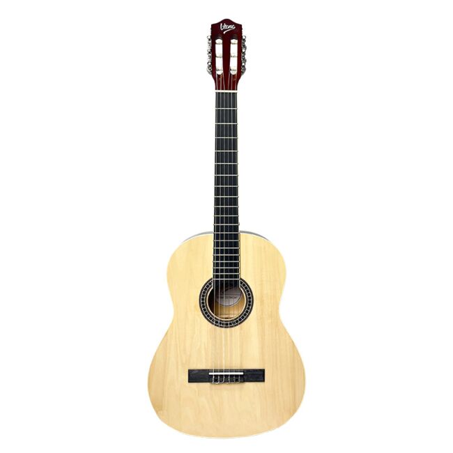 V-Tone CG TWO NT Klassisk Guitar 4/4 Startsæt i Natur med taske & tilbehør