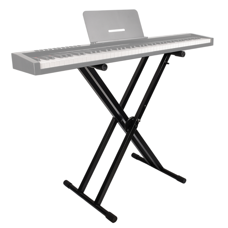 Keyboardstativ ,selvjusterende med sikkerhedslås