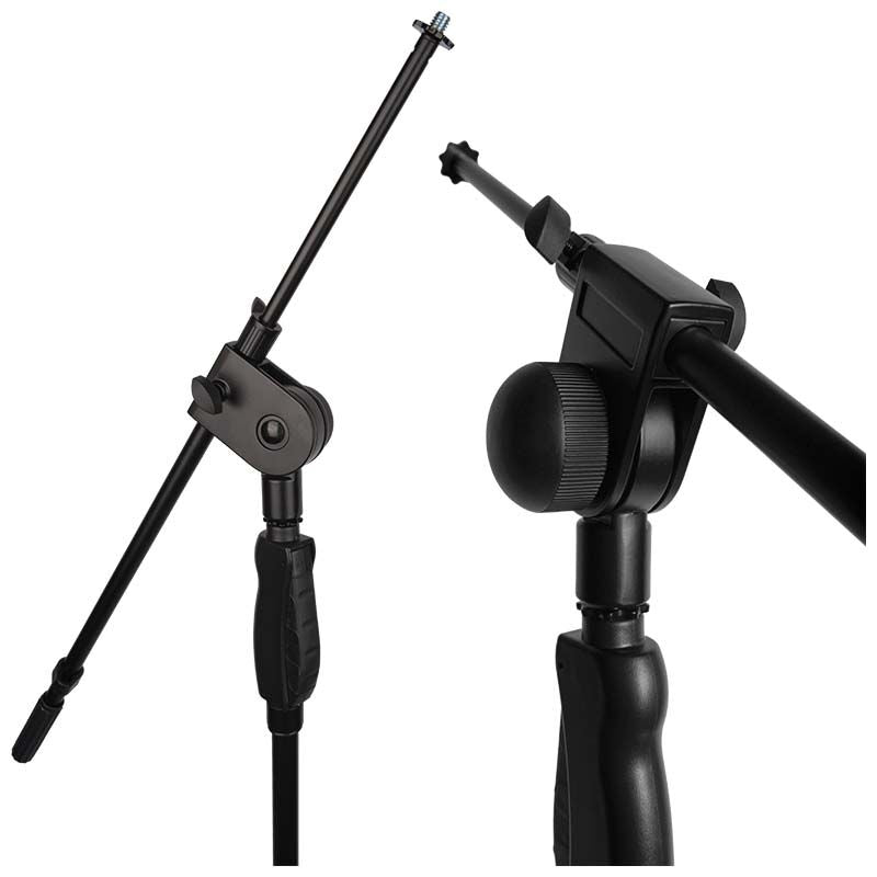 Mikrofonstativ med Boom Arm og Self-Locking