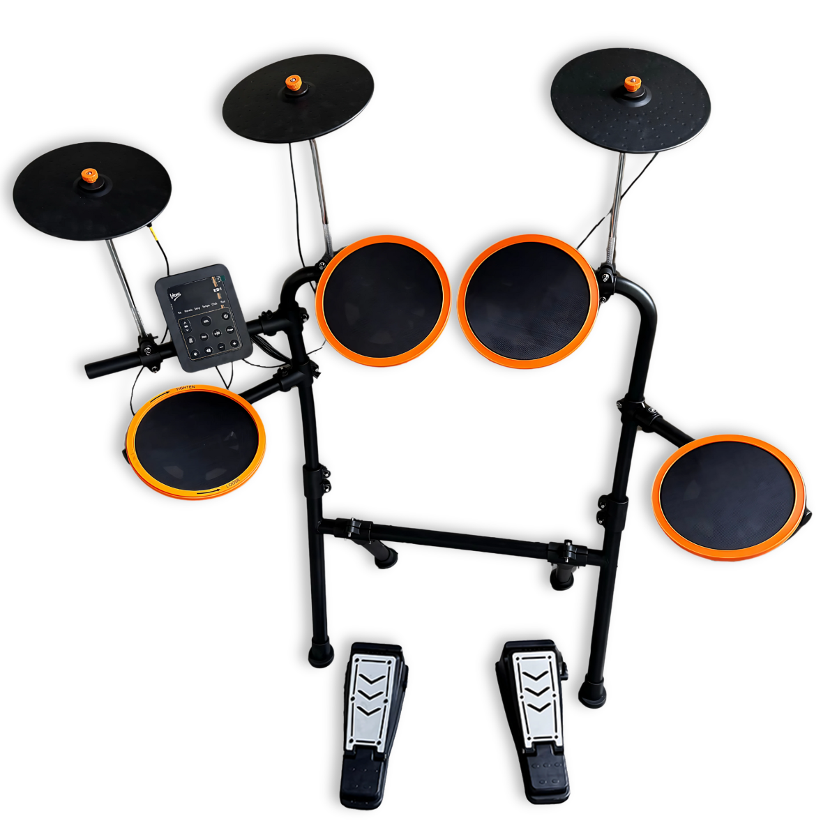 V-TONE ED1 Transportabelt Elektronisk Trommesæt med Bluetooth og USB MIDI