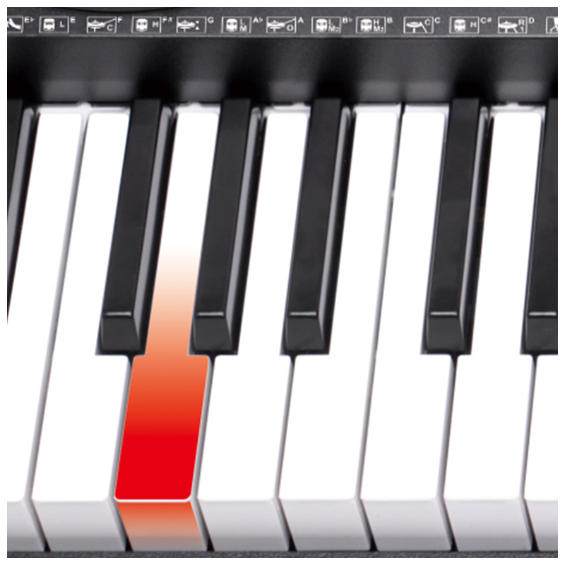 V-TONE VK-500 61L Keyboard – 61 Tangenter med LED Læringsfunktion til Børn og Begyndere