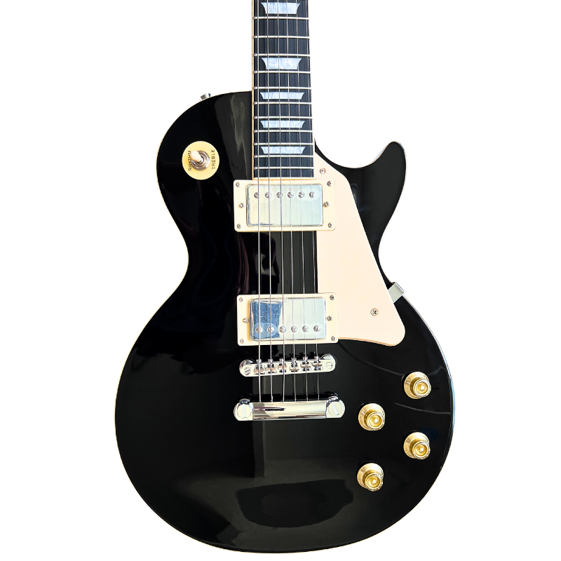 V-TONE VLP1 BK Elektrisk Guitar 4/4 Les Paul HH – Black Gloss