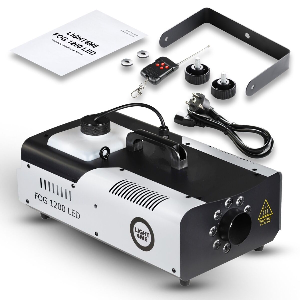Light4Me Fog 1200 LED Røgmaskine 1200W med RGB LED & DMX