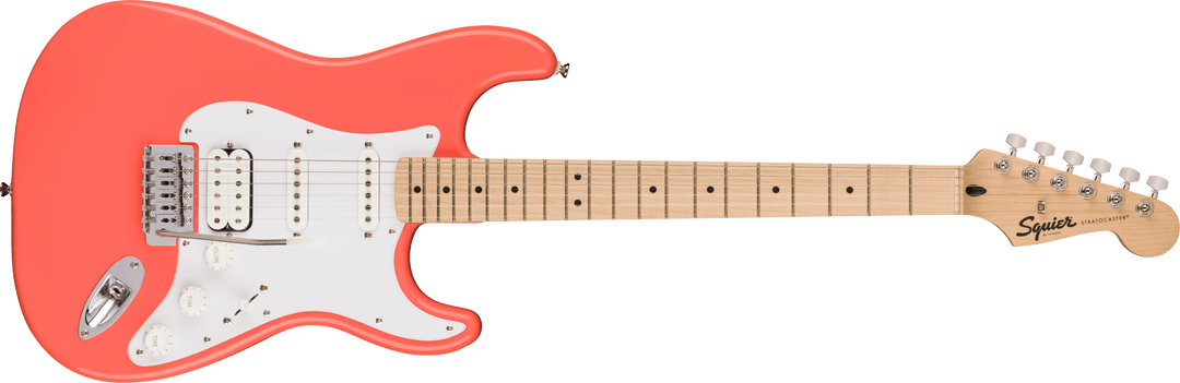 Fender Squier Sonic Stratocaster HSS El-guitar Starterpakke (Tahitian Coral)